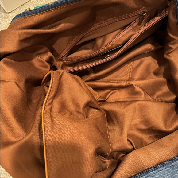 Denim embroidered purse - Picture 4 of 4